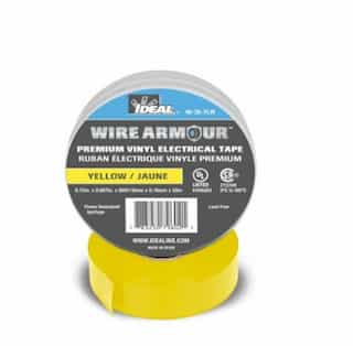 3/4" Color Coding Electrical Tape, 66' Roll, Yellow