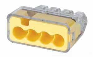 Ideal 12 AWG Push-In Wire Connector, 4 Port, 200/Jar