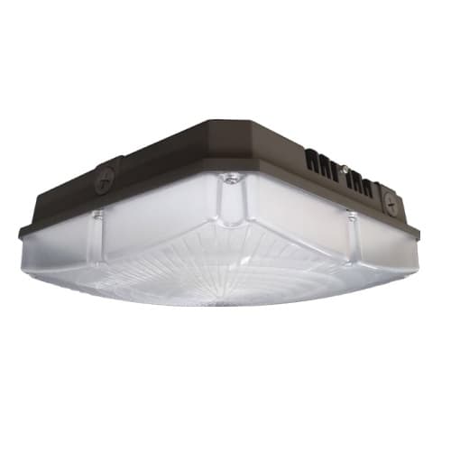 40W LED Canopy Light, Parking Garage Wide, 5093 lm, 347V-480V, 4000K