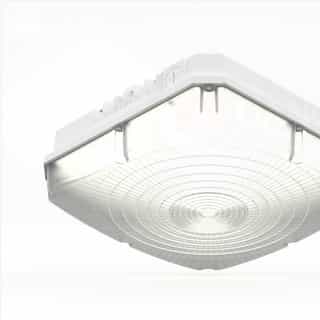 40W LED Canopy Light, Wide Lens, 5092 lm, 347V-480V, 4000K, White