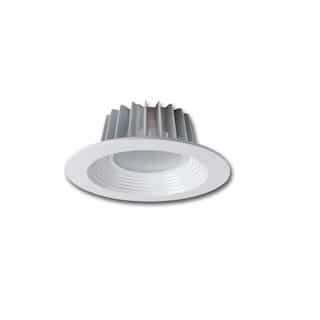 6-in 10W LED Downlight Retrofit, Dimmable, 830 lm, 120V, 4000K, White