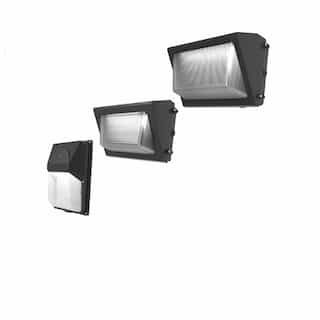 80W LED Wall Pack, Open Face, Large, 347V-480V, CCT Selectable, Bronze