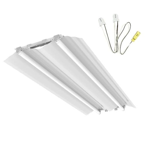2x4 T8 LED Troffer Retrofit Kit, 2-Lamp, Enhanced Aluminum, Unshunted