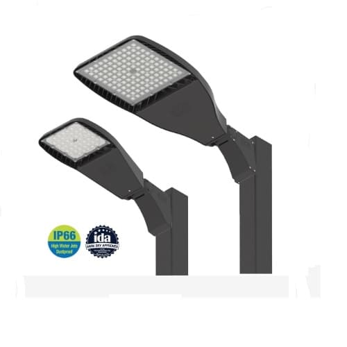 ILP Lighting 167W LED Flood Light w/ Slipfitter, Flood, 347V-480V, 3000K, White