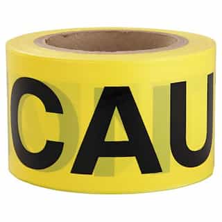 3" X 300' Yellow Caution Barricade Safety Tape