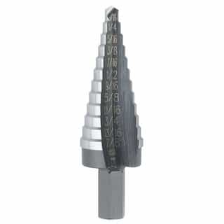 3/16" - 7/8" Unibit Fractional Step drill