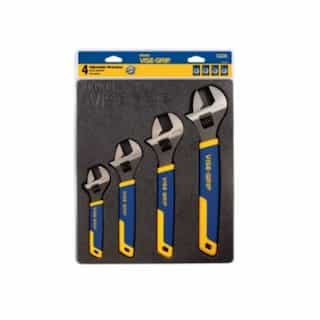 4-pc Adjustable Wrench Tray Set