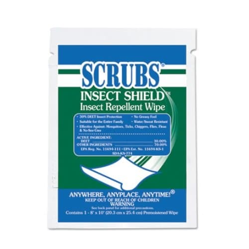 Insect Shield Repellent Wipes 100Ct, 8x10