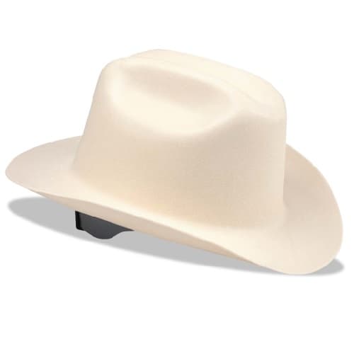 Western Outlaw Hard Hat w/ 4 Point Ratchet, White