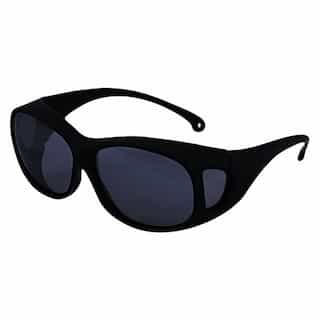 Jackson Tools Black Frame Smoke Mirror Lens V50 OTG Safety Eyewear