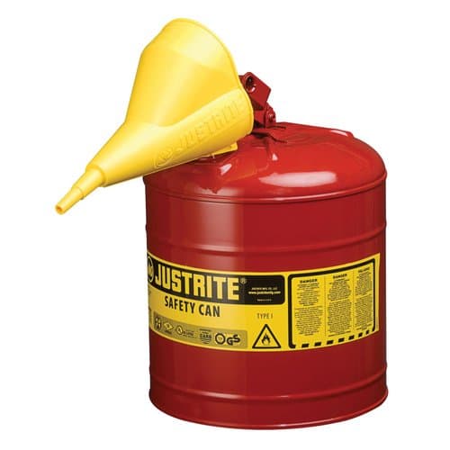 5 Gallon Red Type I Safety Can with Funnel