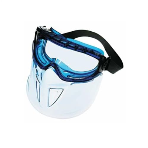 Kimberly-Clark Full Face Shield Goggles, Clear/Blue