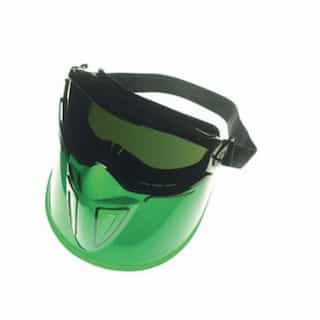 Full Face Shield Goggles, Green/Black
