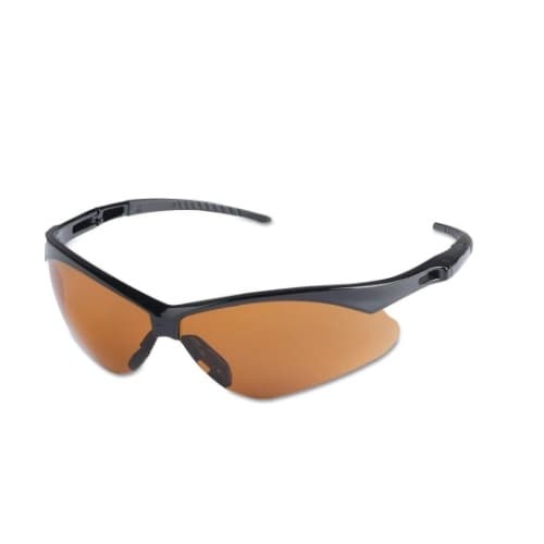Kimberly-Clark Safety Glasses w/ Copper Anti-Scratch Lens & Black Frame