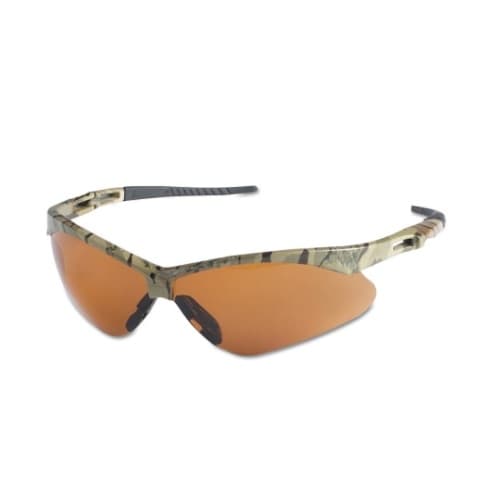 Kimberly-Clark Safety Glasses w/ Bronze Anti-Scratch Lens & Camouflage Frame
