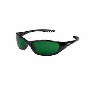 Kimberly-Clark Anti-Scratch Safety Glasses, Green Lens, Black Frame