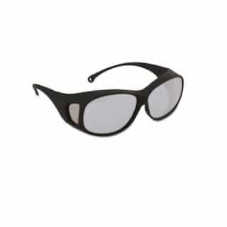 Kimberly-Clark V50 OTG Anti-Scratch Safety Glasses, Clear Lens, Black Frame