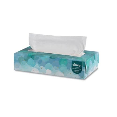 Kimberly-Clark KLEENEX White 2-Ply Facial Tissue in Flat Box 48 ct