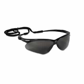 Safety Glasses w/ Smokey Anti-Scratch Lens & Black Frame