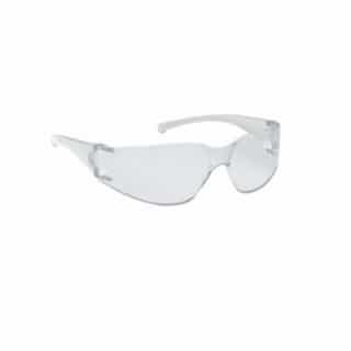 V10 Element Safety Glasses, Clear Lens, Clear Frame