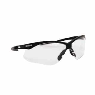 Kimberly-Clark Safety Glasses w/ Clear Lens & Black Frame, Hardcoated