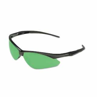 Kimberly-Clark Safety Glasses w/ IRUV 3.0 Lens, Anti-Scratch, Green & Black