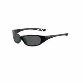 Kimberly-Clark V40 Anti-Scratch Safety Glasses, Smoke Lens, Black Frame