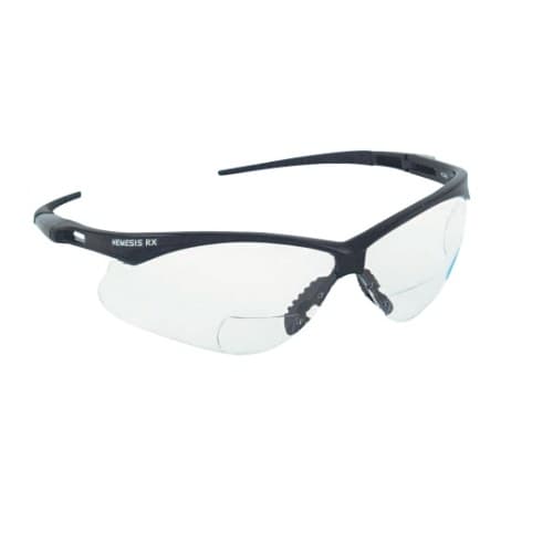 Kimberly-Clark Safety Glasses, 1.5 Diopter, Anti-Scratch Lens, Black