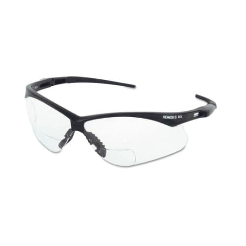 Kimberly-Clark Safety Glasses, 2.0 Diopter, Anti-Scratch Lens, Black