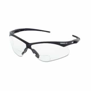 Safety Glasses, 2.0 Diopter, Anti-Scratch Lens, Black