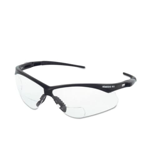 Kimberly-Clark Safety Glasses, 2.5 Diopter, Anti-Scratch Lens, Black
