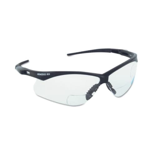 Kimberly-Clark Safety Glasses, 3.0 Diopter, Anti-Scratch Lens, Black