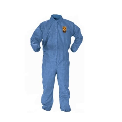 Kimberly-Clark A60 Blue Bloodborne Pathogen & Chemical Protection Coverall, L