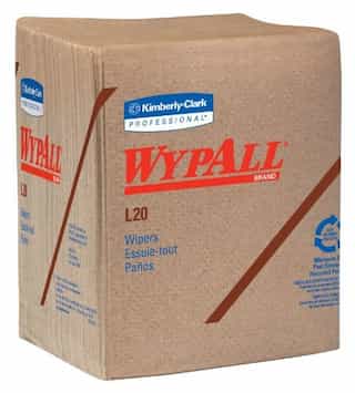 WypAll L20 Brown Disposable Wipers
