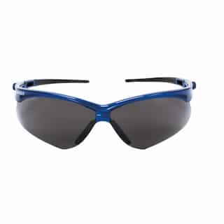 Safety Glasses, Smokey Anti-Foglic Lens & Blue Frame