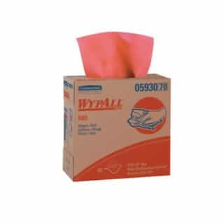 WypAll X80 Towels, Red Hot, 80 ct