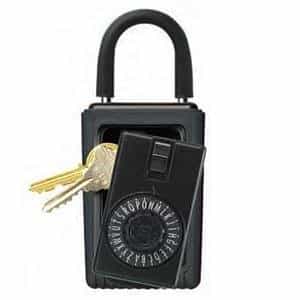 Kidde KeySafe Original Portable Dial, 3 Key Holder, Black