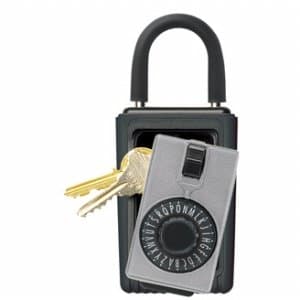 KeySafe Original Portable Dial, 3-Key Holder, Titanium