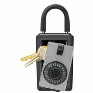 Kidde KeySafe Original Portable Dial, 3-Key Holder, Titanium