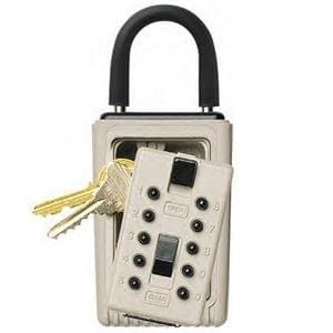 KeySafe Original Portable Push, 3 Key Holder, Clay