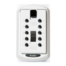 KeySafe Original Slimline Push, 2 Key Holder, White