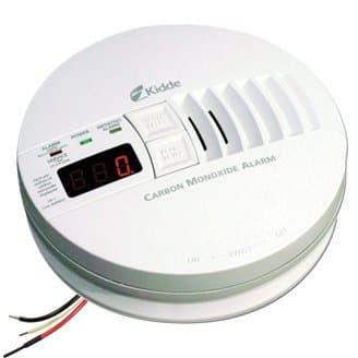 AC/DC Hardwired Carbon Monoxide Alarm with Digital Display, Interconnectable