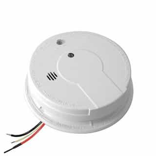 120V AC/DC Photoelectric Smoke Alarm with Hush Feature