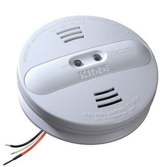 Kidde 120V AC/DC Photo/Ion Dual Sensor Wire-in Smoke Alarm with Hush Feature