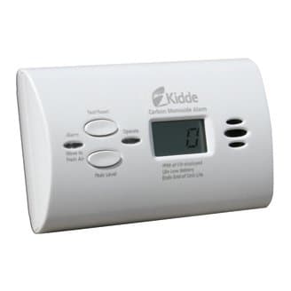 Battery Operated Carbon Monoxide Alarm with Peak Level Memory and Digital Display