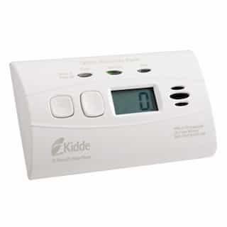 Kidde Sealed Lithium Battery Power Carbon Monoxide Detector with Digital Display, Clam
