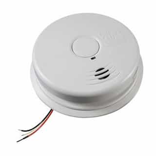 Hardwired AC/DC Ion Smoke and Carbon Monoxide Alarm with Sealed Lithium Battery Backup