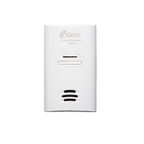 120V AC Plug-In Carbon Monoxide Alarm w/ Battery Backup, Theft-Deterrent, 2 Pack