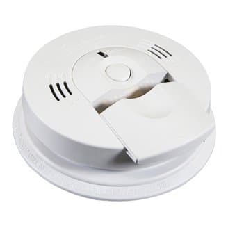 Battery Operated Combination CO & Smoke Alarm w/ Front Load Battery & Voice, Clamshell