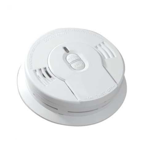 DC Sealed Lithium Battery Power Smoke Alarm w/Hush Feature, 10 Yr Battery, Clamshell